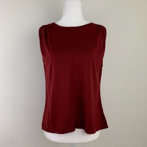 Madewell Dark Red Blouse Shirt Tank